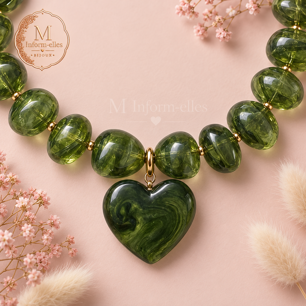 Collier coeur canopée
