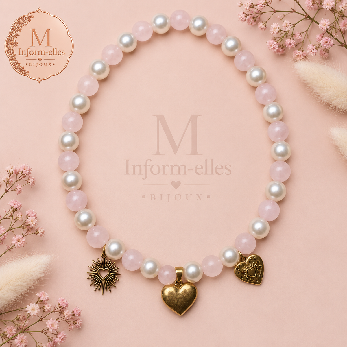 Collier coeur harmonie