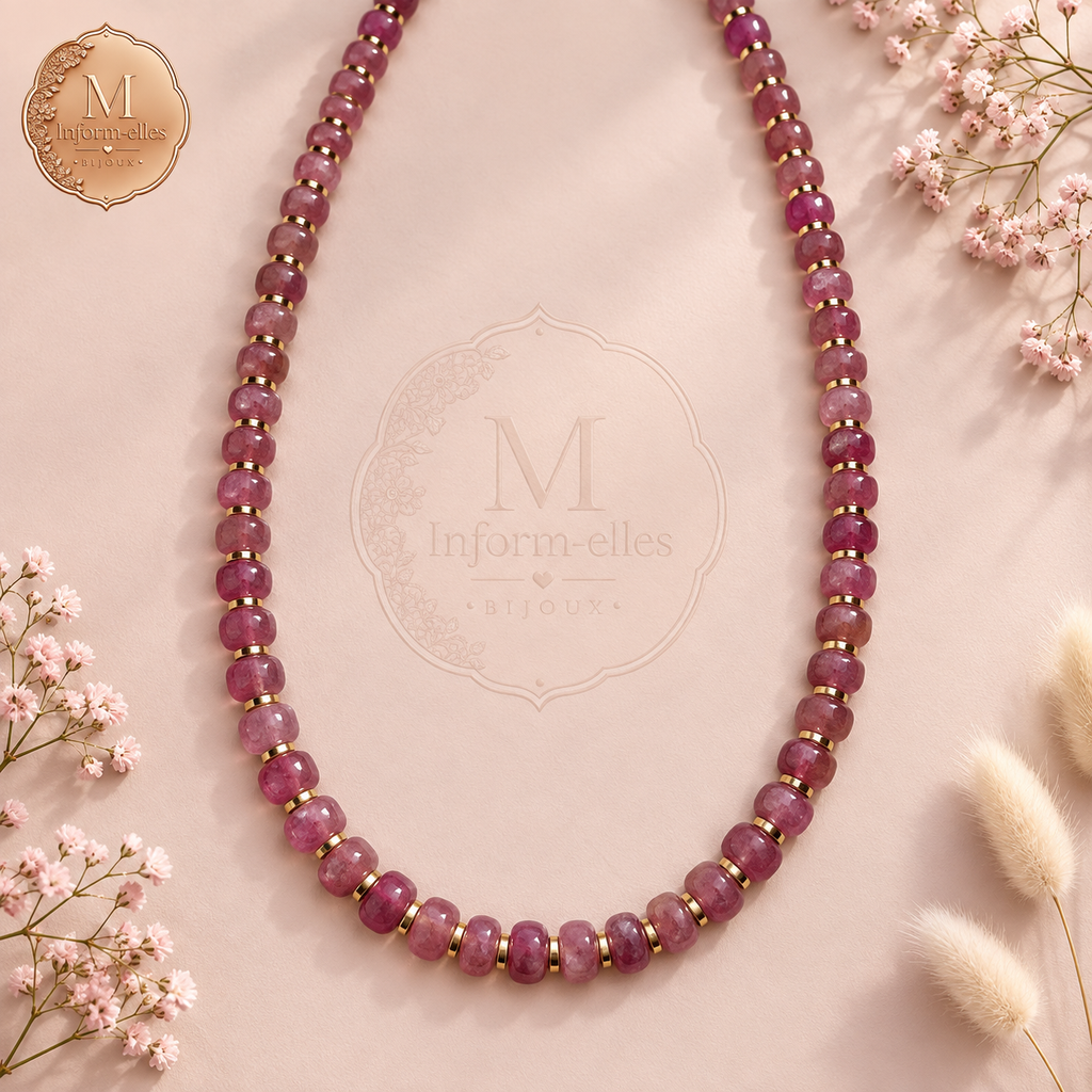 Collier rosée grenadine